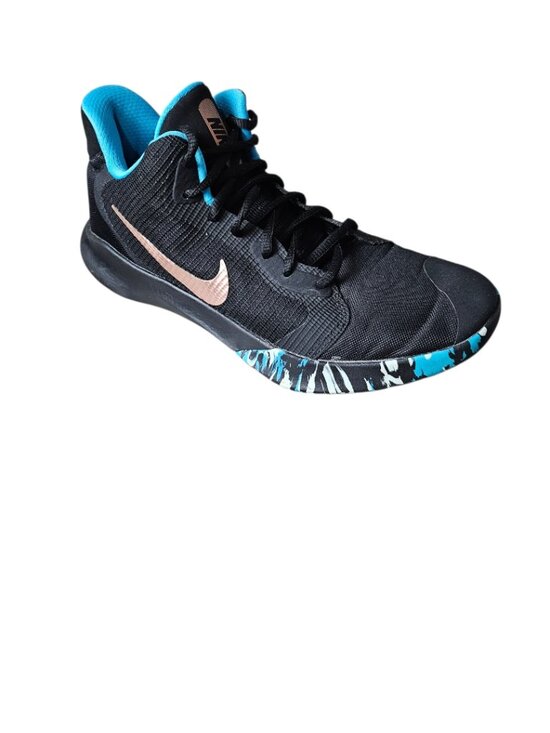 Nike Precision 3 Blue Camo Sole Athletic Basketball Performance Sneaker Shoe 7.5 main image 7
